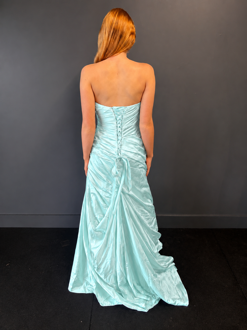 Blue Turquoise Princess Formal Dress — Reworked Vintage Gown | Meg Reworked