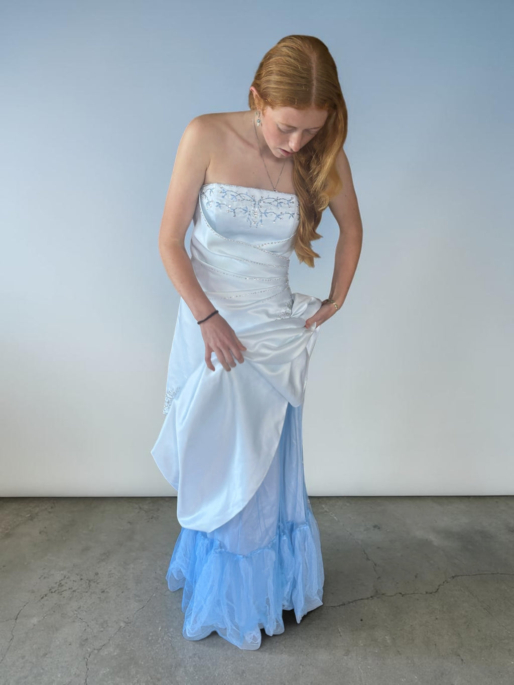 Blue Ice Princess Formal Dress - Reworked Vintage Gowns | Meg Reworked ✨