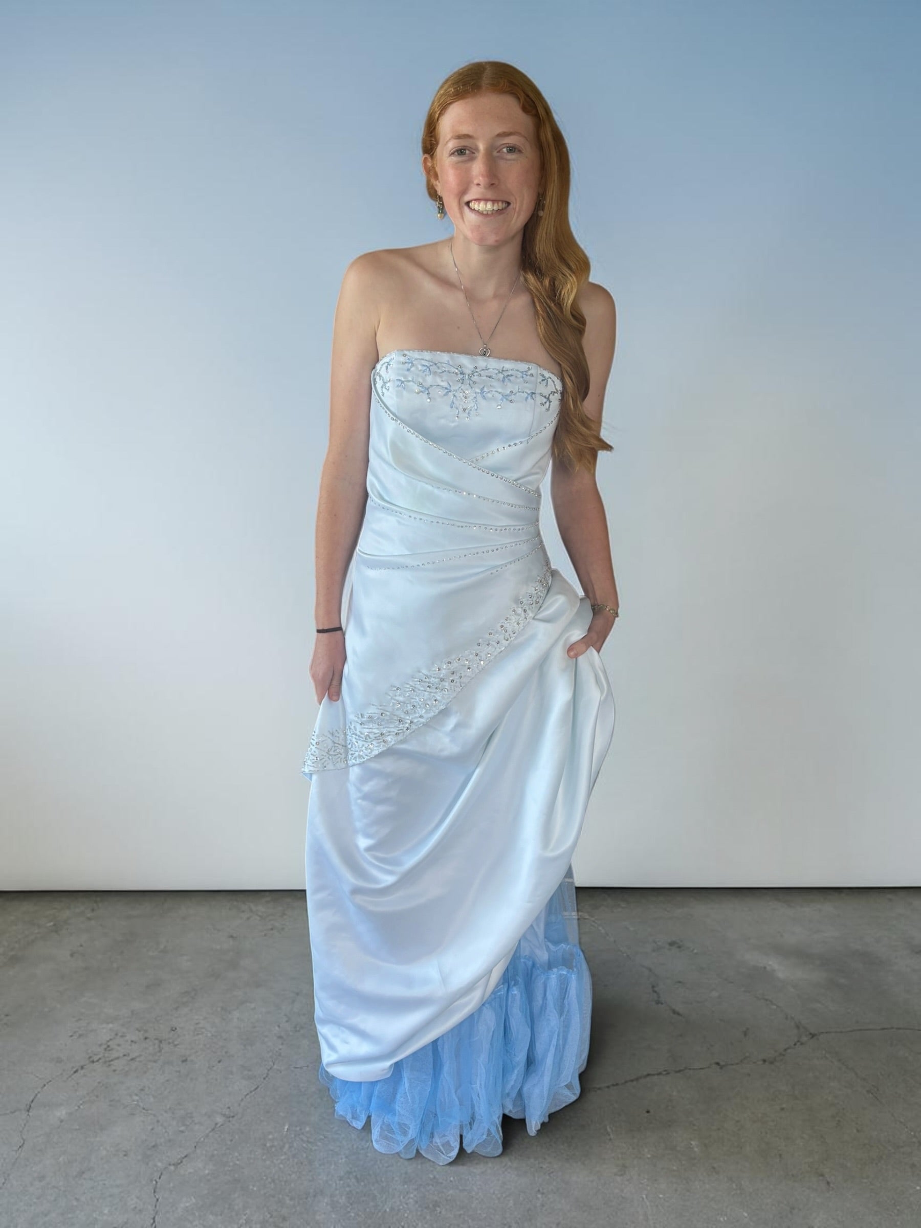 Blue Ice Princess Formal Dress - Reworked Vintage Gowns | Meg Reworked ✨
