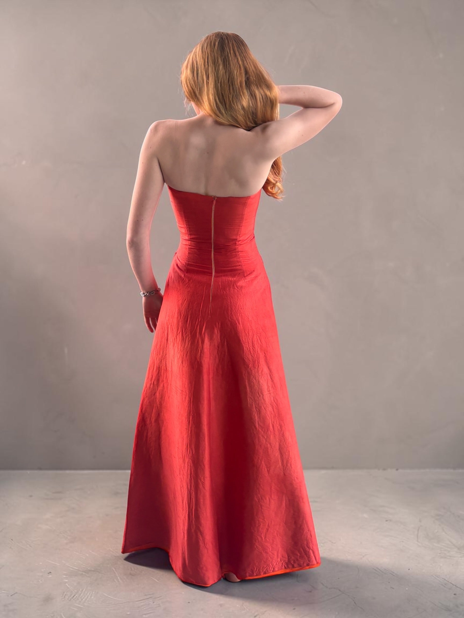 Orange Formal Dress — Reworked Vintage Gown | Meg Reworked