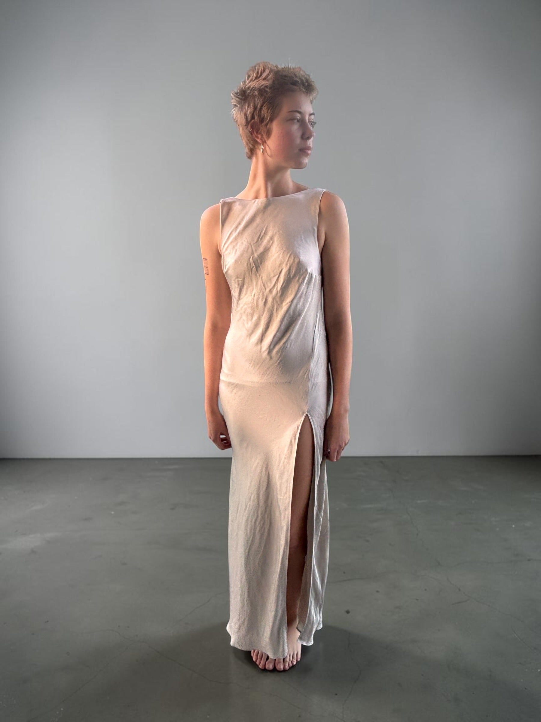 Sliver Formal Dress - Reworked Vintage Gowns | Meg Reworked