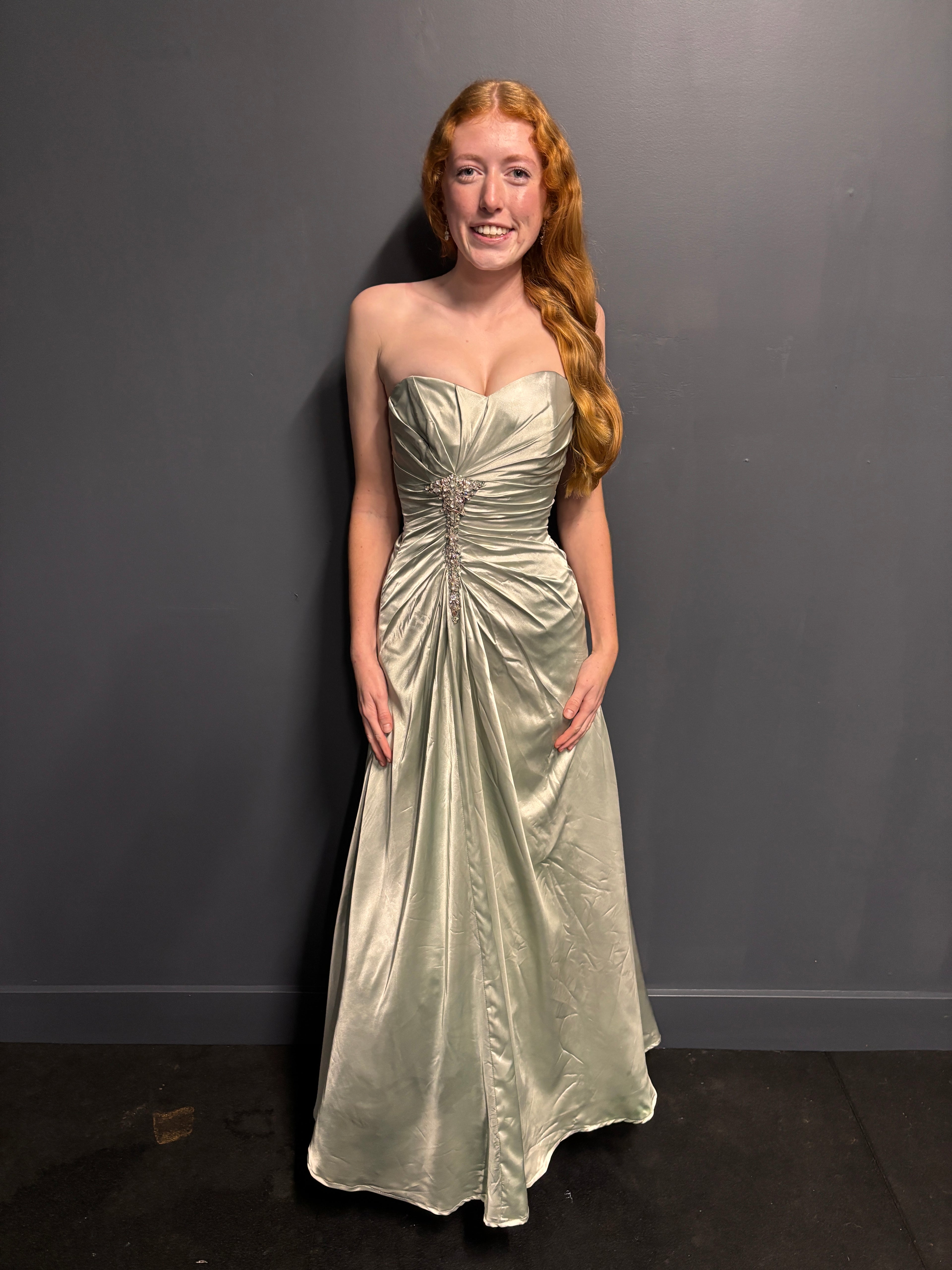 Green Shimmer Formal Dress - Reworked Vintage Gown | Meg Reworked