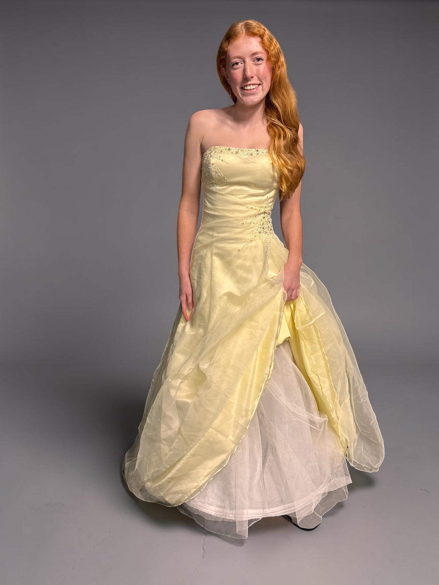 Yellow Princess Formal Dress — Reworked Vintage Gown | Meg Reworked