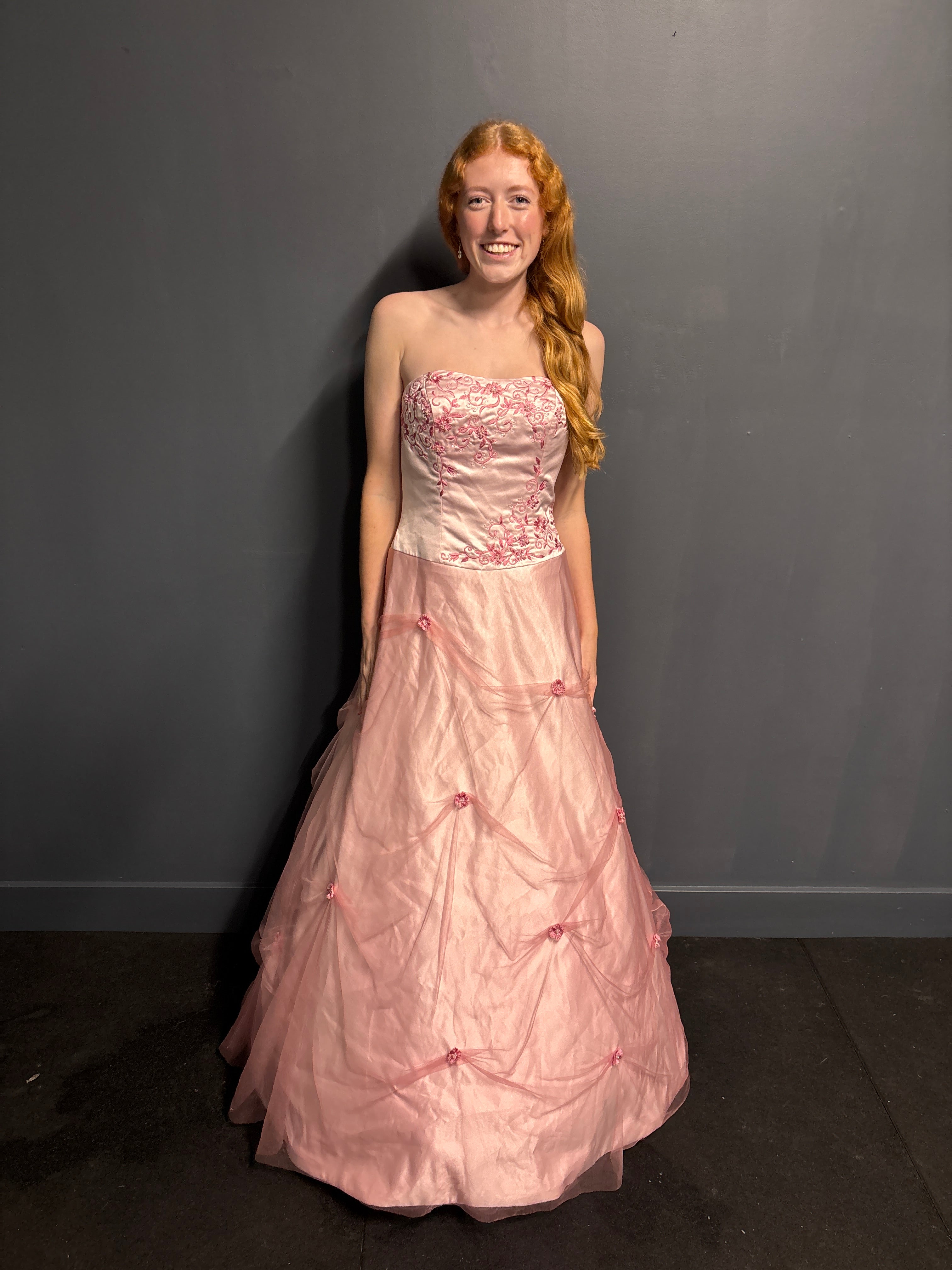 Pink Flowers Formal Dress - Reworked Vintage Gowns | Meg Reworked