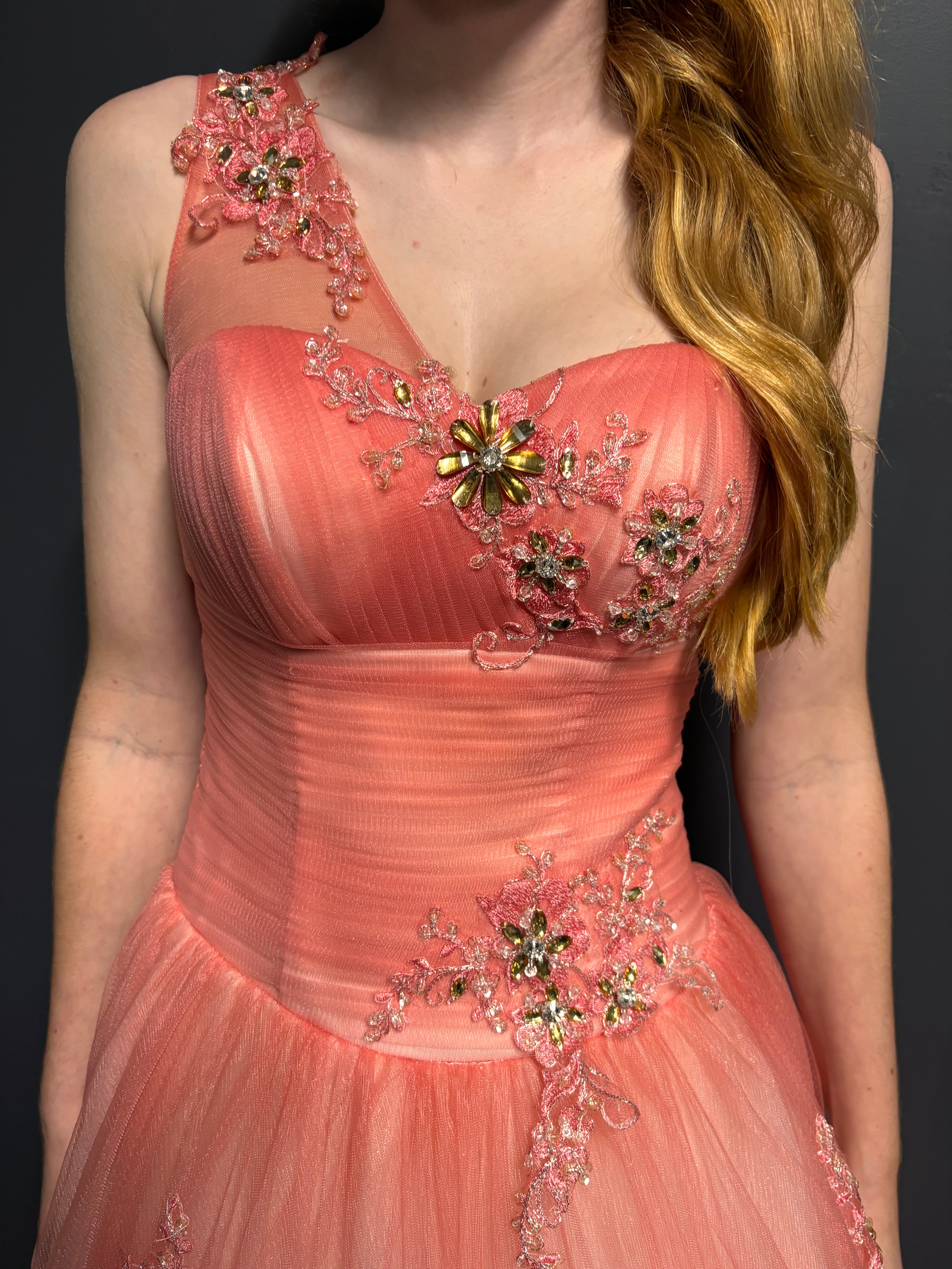 Pink Tulle Formal Dress - Reworked Vintage Gowns | Meg Reworked