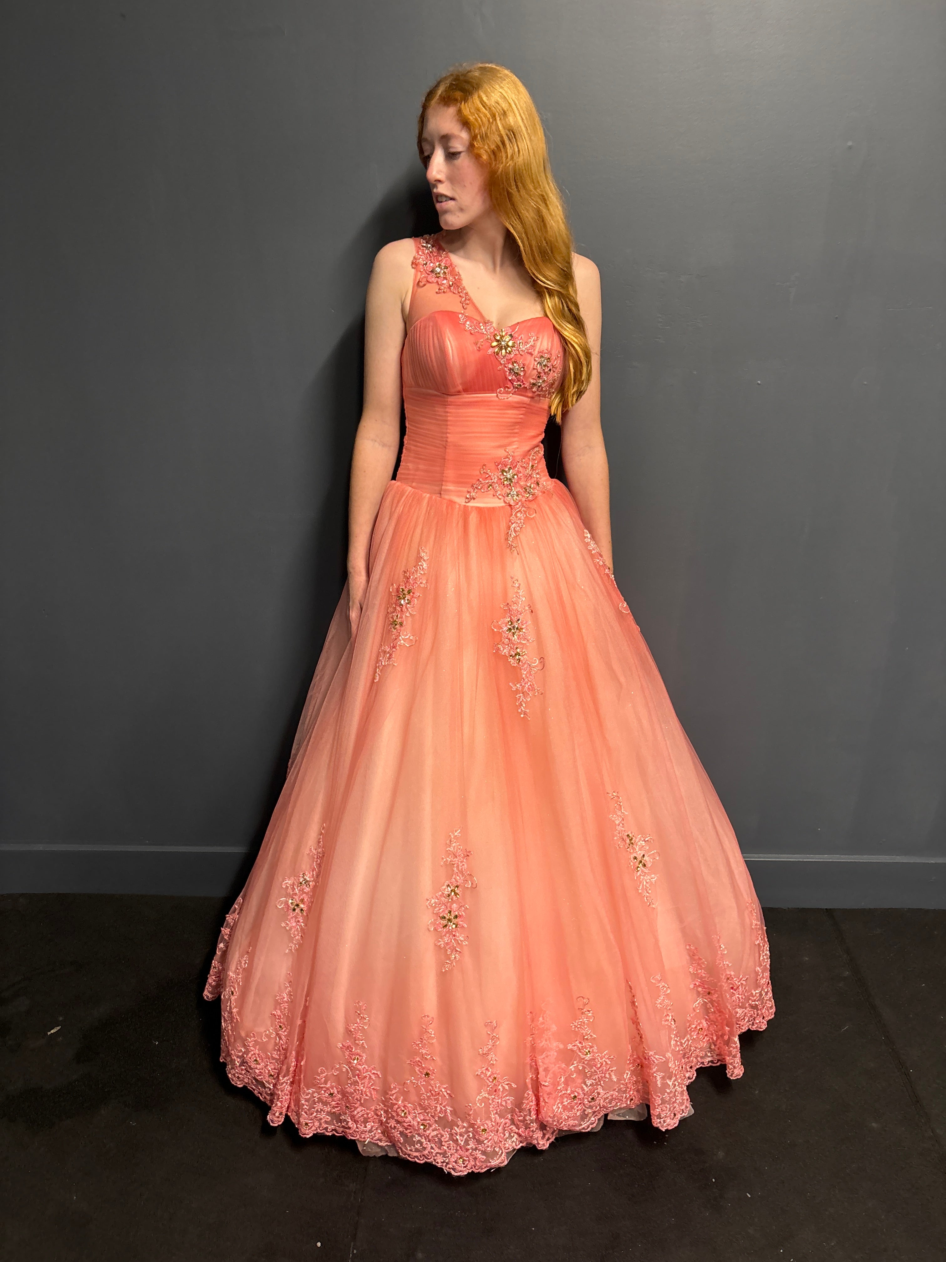 Pink Tulle Formal Dress - Reworked Vintage Gowns | Meg Reworked