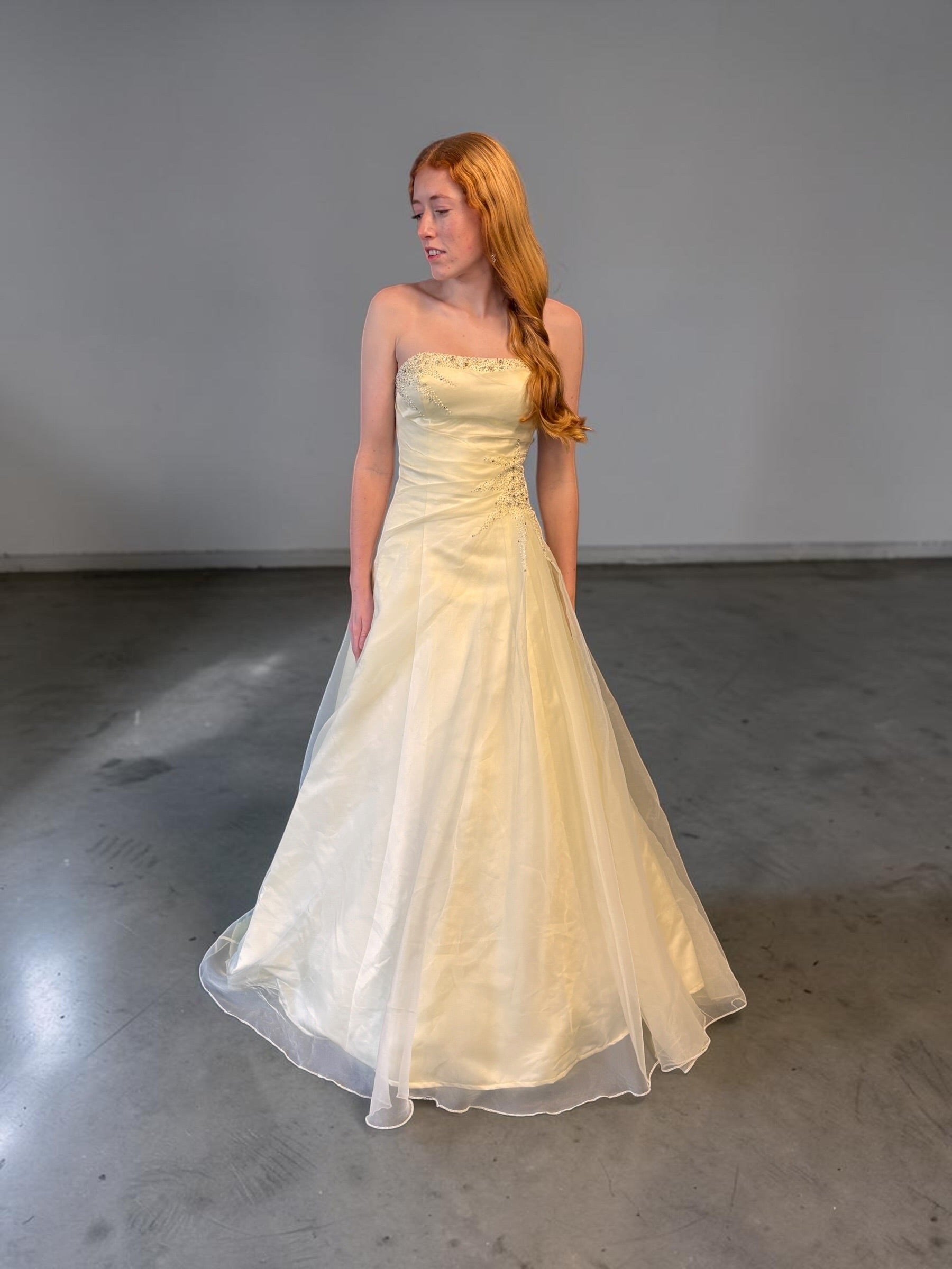 Yellow Princess Formal Dress — Reworked Vintage Gown | Meg Reworked