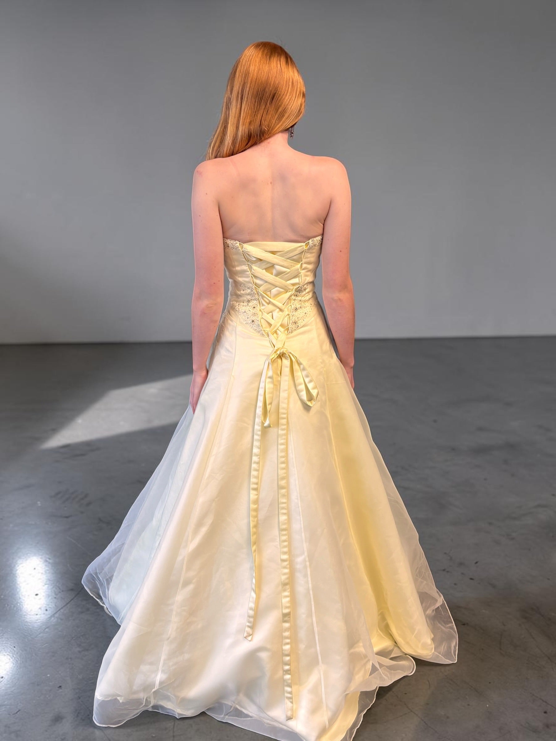 Yellow Princess Formal Dress — Reworked Vintage Gown | Meg Reworked
